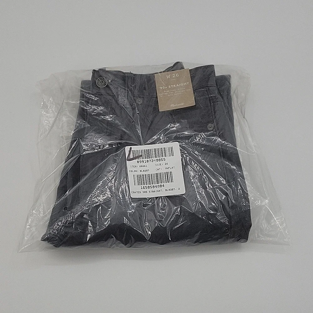 Madewell The '90s Straight Jean in‎ Midnight Blue Foil size 26 NWT NN461